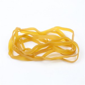 Fabricantes personalizados bandas de goma alargadas y ensanchadas amarillo transparente de alta elasticidad no es fácil de romper bandas de goma de gran tamaño