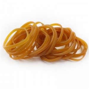 Fabricantes bandas de goma ensanchadas personalizadas amarillo transparente alta elasticidad tenacidad industria bandas de goma agrícolas